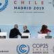 Delegates leave after the closing session of last December’s UN Climate Change Conference in Madrid.